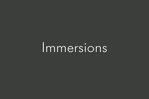 Immersions Title